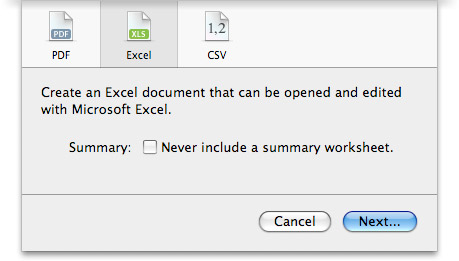 Sharing a Numbers '08 Document With Someone Using Microsoft Excel