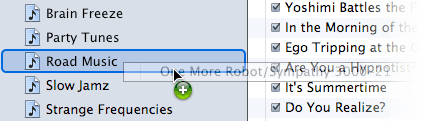 Move track to playlist