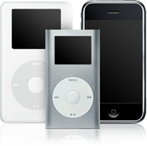 iPod Classic, iPod nano, and iPhone