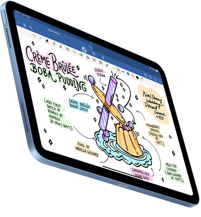 A handwritten document created on Goodnotes 6 is shown on an iPad.