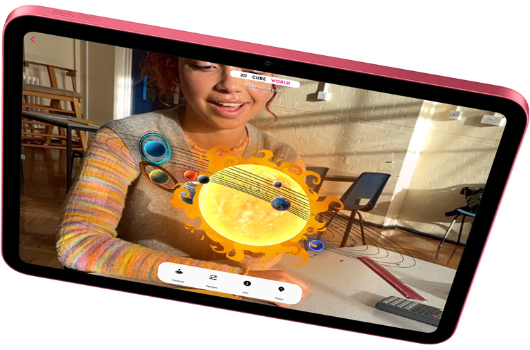 Eksplorowanie rzeczywistości rozszerzonej w apce Merge Explorer na iPadzie