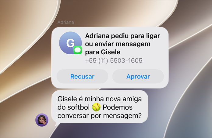 A tela mostra o recurso Limites de Comunicação