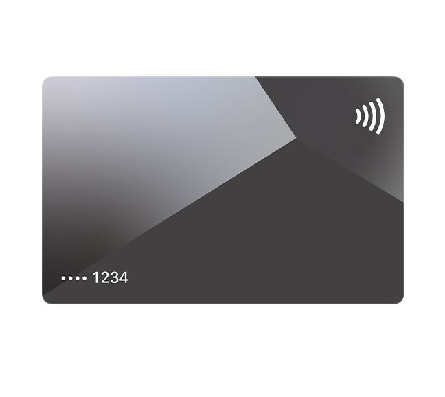 Um cartão de crédito