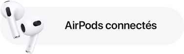 Notification de connexion des AirPods.