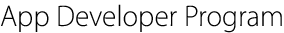 App Developer Program