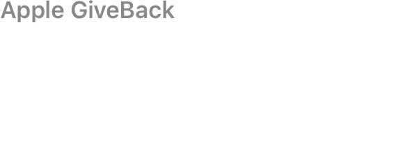 Apple GiveBack. You could get up to A$755 in credit for your current computer.(4)