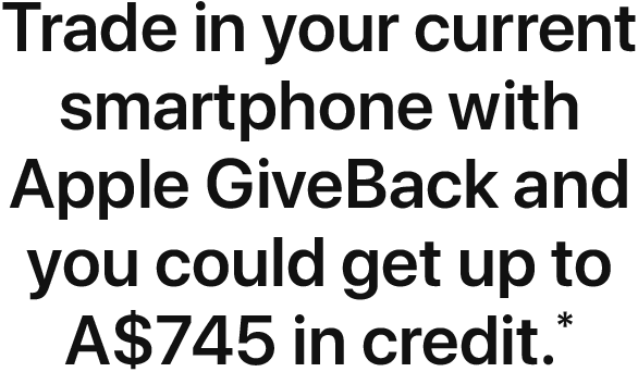 Trade in your smartphone and you could get credit.