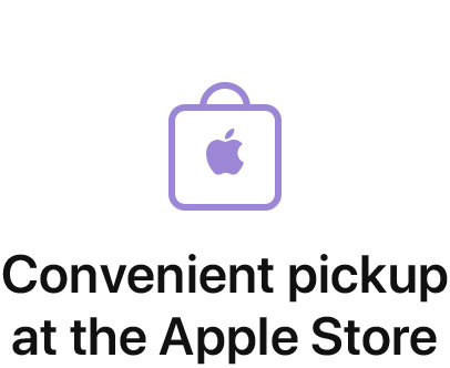 Convenient pickup at the Apple Store