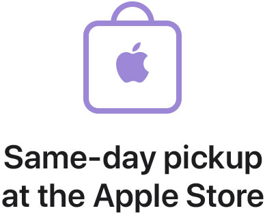 Same-day pickup at the Apple Store