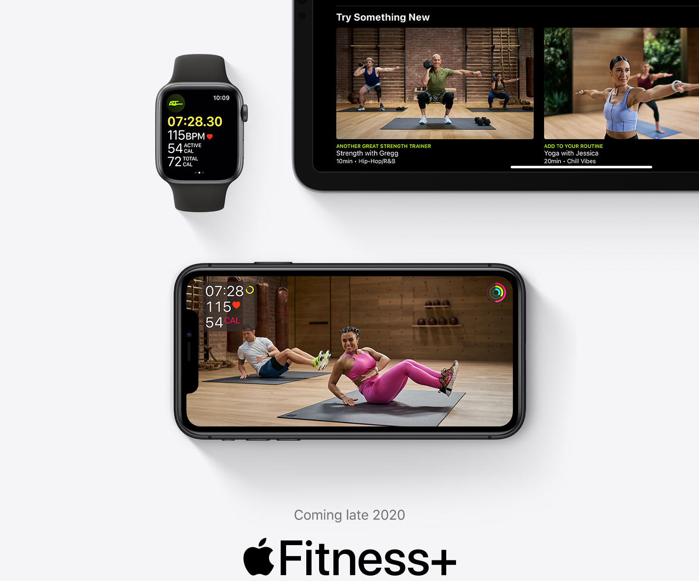 Coming late 2020 Apple Fitness+