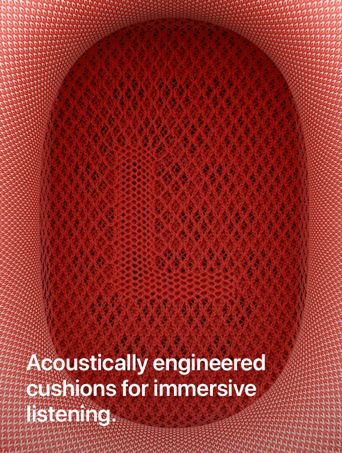 Acoustically engineered cushions for immersive listening.