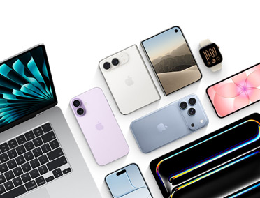 Vari dispositivi Apple, tra cui MacBook Air, iPhone Duo, iPhone 17e, iPhone 18 Pro, iPhone 17, iPad Air, Apple Watch Series 12