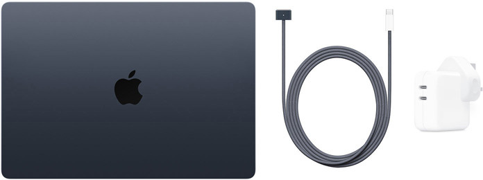 15-inch MacBook Air, USB‑C to MagSafe 3 Cable and 35W Dual USB‑C Port Power Adapter