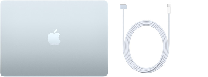 MacBook Air de 13 polegadas e Cabo USB‑C para MagSafe 3