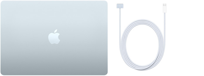 MacBook Air de 15 polegadas e Cabo USB‑C para MagSafe 3
