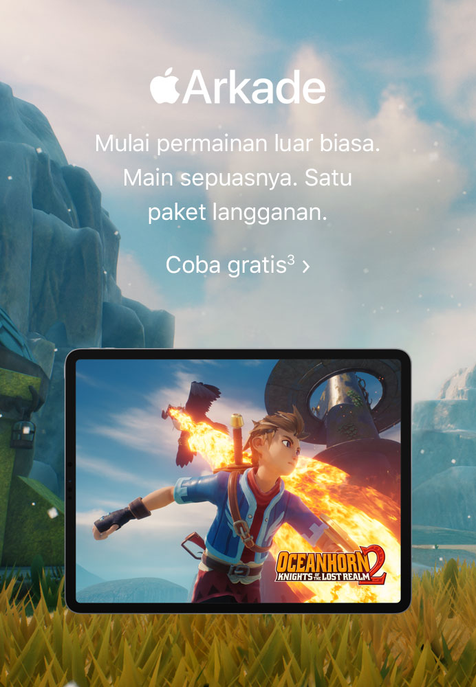 Apple Arcade. Mulai permainan luar biasa. Main sepuasnya. Satu paket langganan. Coba gratis(3)