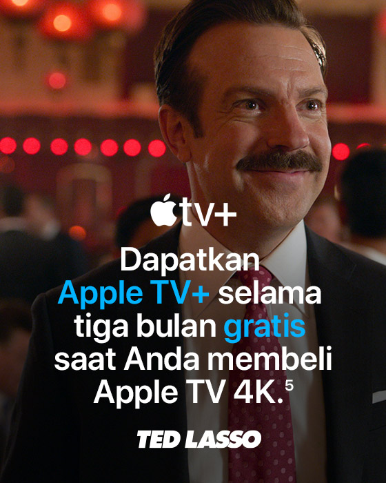 Apple TV+ Dapatkan Apple TV+ selama tiga bulan gratis saat Anda membeli Apple TV 4K.(5)