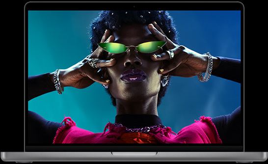 MacBook Pro 14 inci, yang memperlihatkan layar Liquid Retina XDR