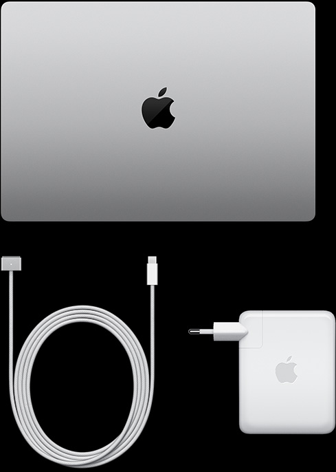 MacBook Pro 16 inci, Kabel USB-C ke MagSafe 3, dan Adaptor Daya USB-C 140 W