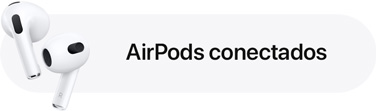 Notificación de conexión de los AirPods.