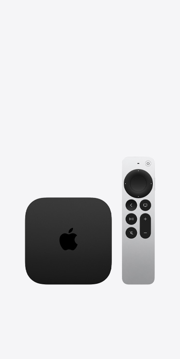 Apple Home devices, including HomePod mini 2 in pink color and Apple TV 4K with Siri Remote