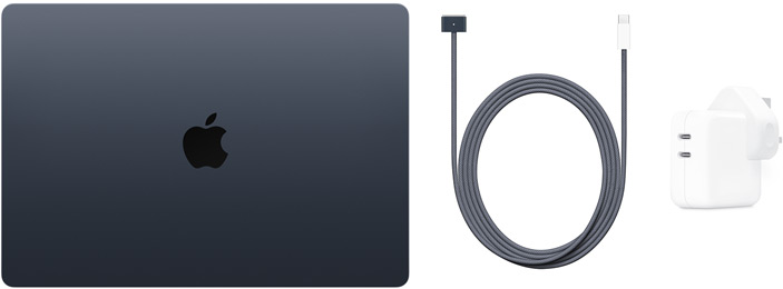 15-inch MacBook Air, USB-C to MagSafe 3 Cable and  35W Dual USB-C Port Compact Power Adapter