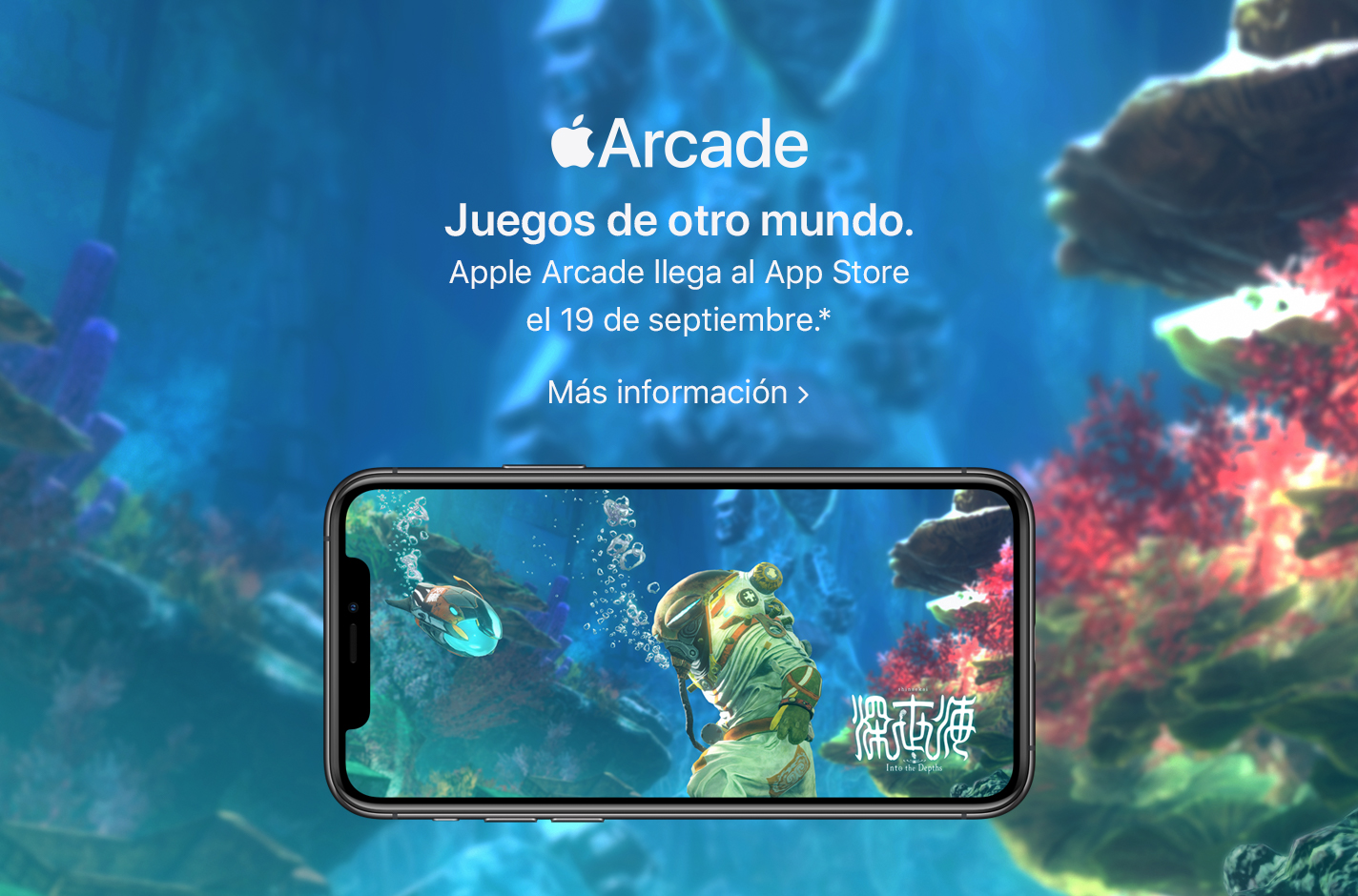 Apple Arcade. Juegos de otro mundo. Apple Arcade llega al App Store el 19 de septiembre.(*) Más información.