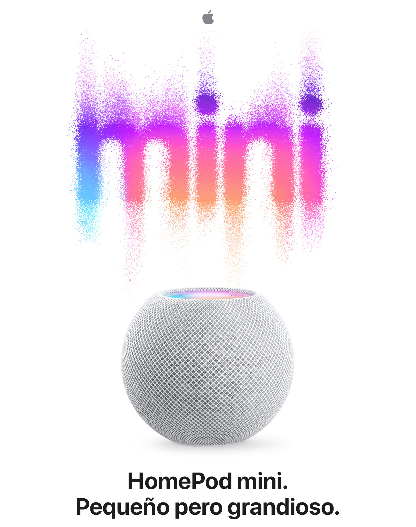  Logo de Apple | mini | HomePod mini. Pequeño pero grandioso.