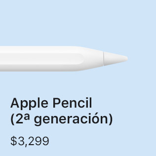 Apple Pencil (2ª generación) $3,299