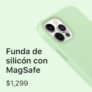 Funda de silicón con MagSafe $1,299