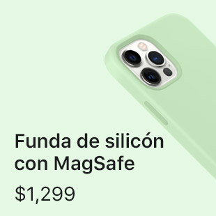 Funda de silicón con MagSafe $1,299