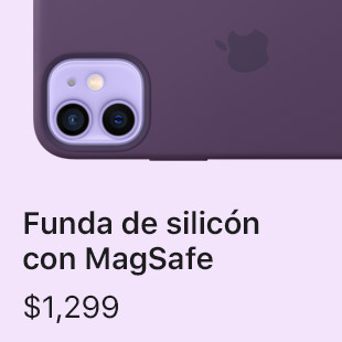 Funda de silicón con MagSafe $1,299