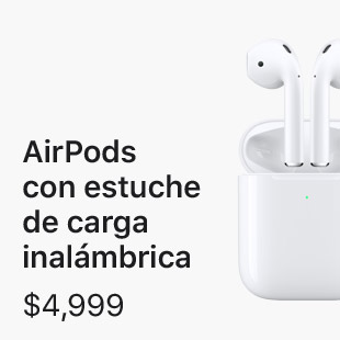 AirPods con estuche de carga inalámbrica $4,999