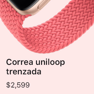 Correa uniloop trenzada $2,599