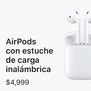 AirPods con estuche de carga inalámbrica $4,999