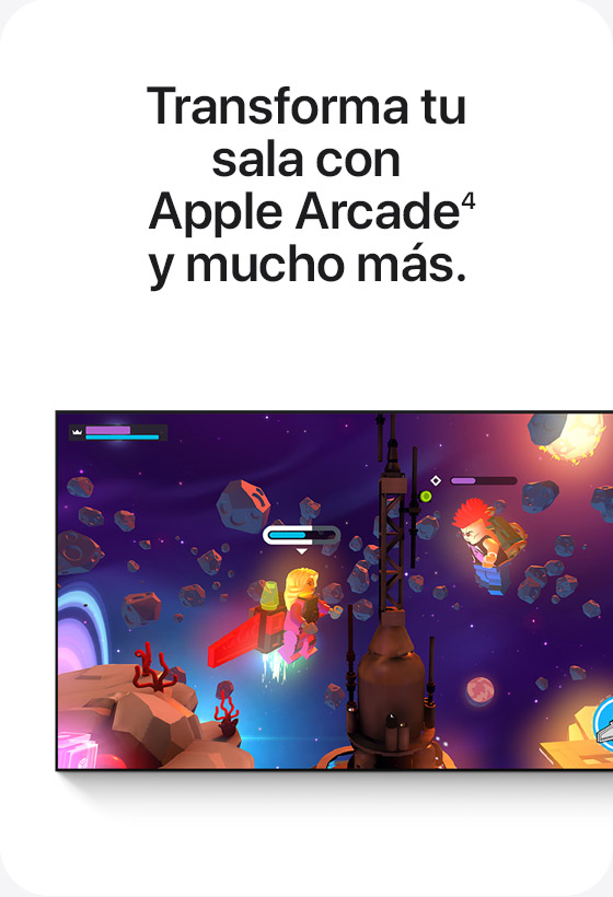 Transforma tu sala con Apple Arcade(4) y mucho más.