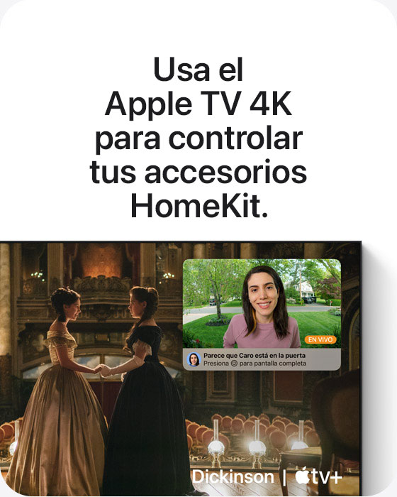 Usa el Apple TV 4K para controlar tus accesorios HomeKit.