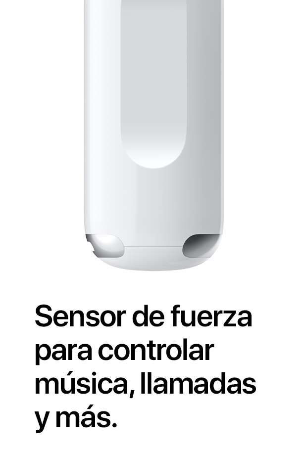 Sensor de fuerza para controlar música, llamadas y más.