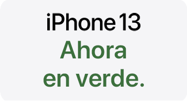 iPhone 13 -- Ahora en verde.