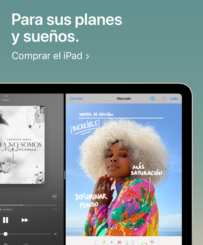 Para sus planes y sueños. Comprar el iPad: