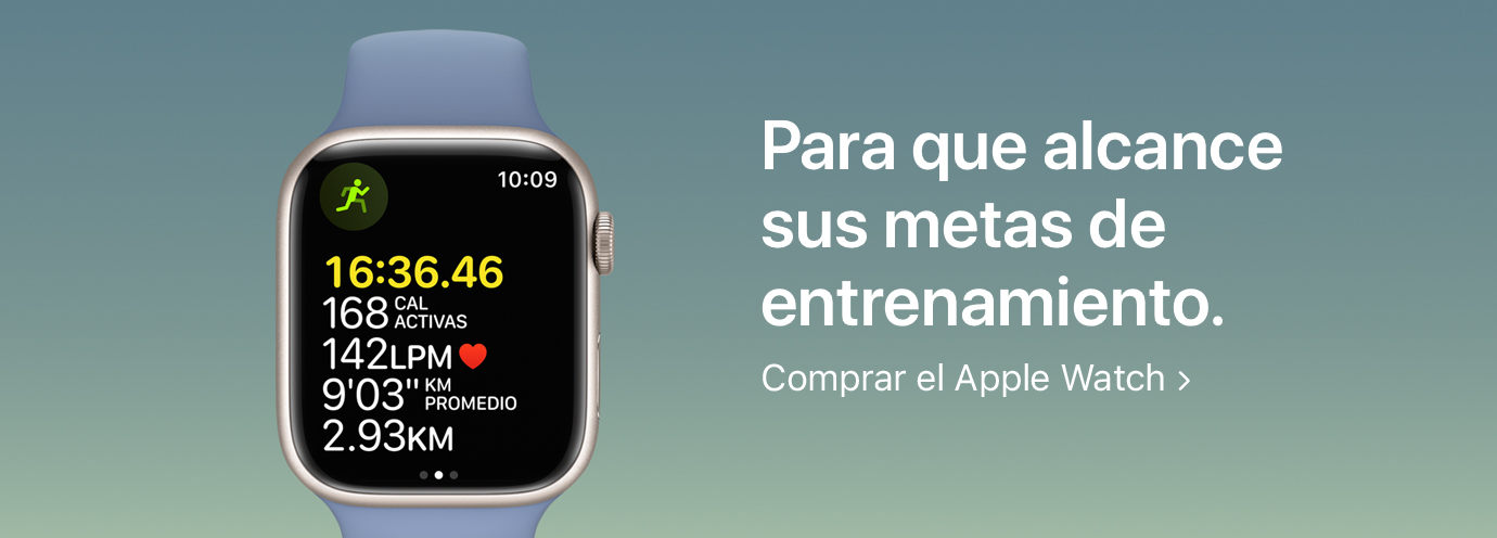 Para que alcance sus metas de entrenamiento. Comprar el Apple Watch: