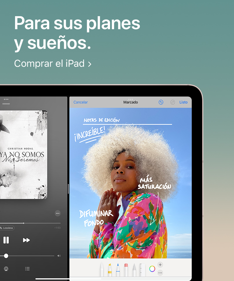 Para sus planes y sueños. Comprar el iPad: