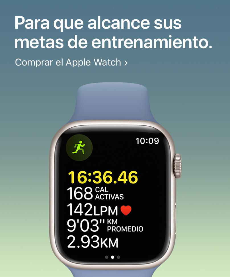 Para que alcance sus metas de entrenamiento. Comprar el Apple Watch: