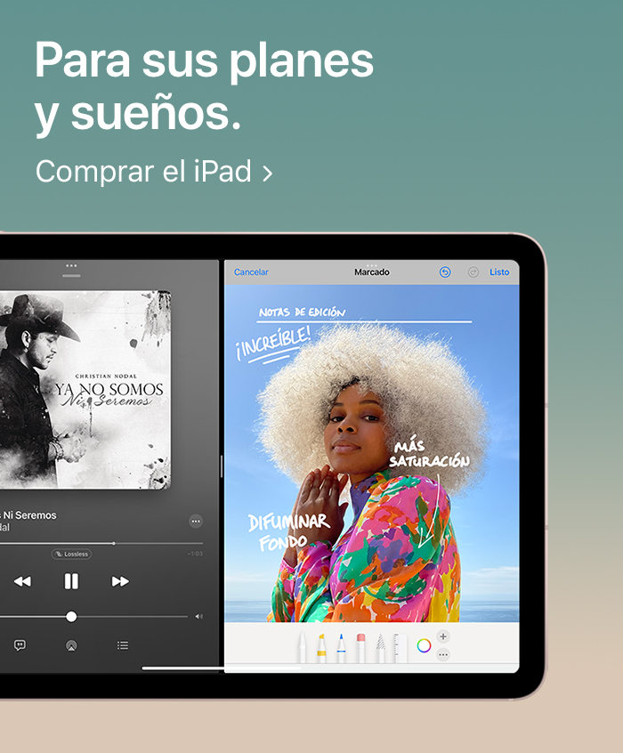 Para sus planes y sueños. Comprar el iPad: