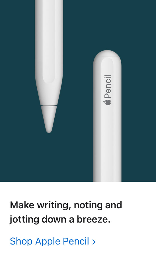 Make writing, noting and jotting down a breeze. Shop Apple Pencil: