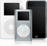 iPod Classic, iPod nano, and iPhone