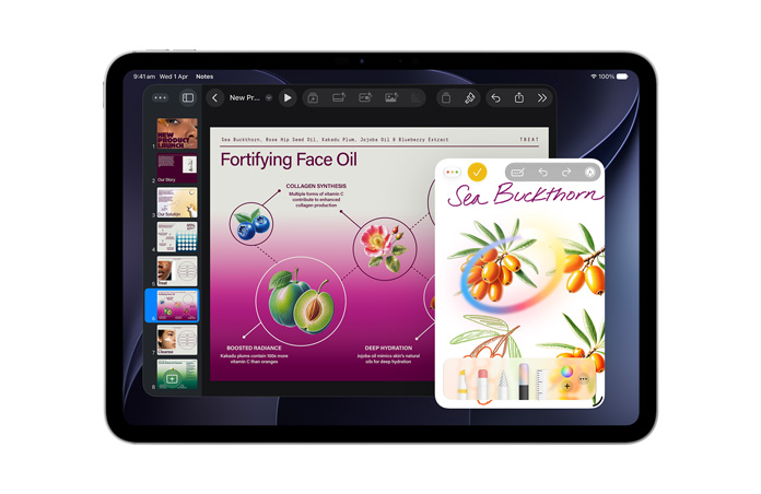 iPad showing Image Wand turning a rough sketch into images