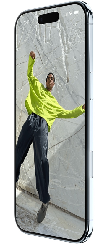 iPhone Air, front exterior, side exterior, with Maps, Music, and Apple TV+ apps, showcasing the App Switcher feature in use