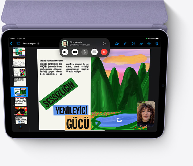 iPad mini’de Keynote uygulaması