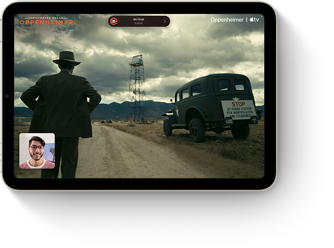 iPad mini’de Apple TV ile SharePlay kullanılıyor